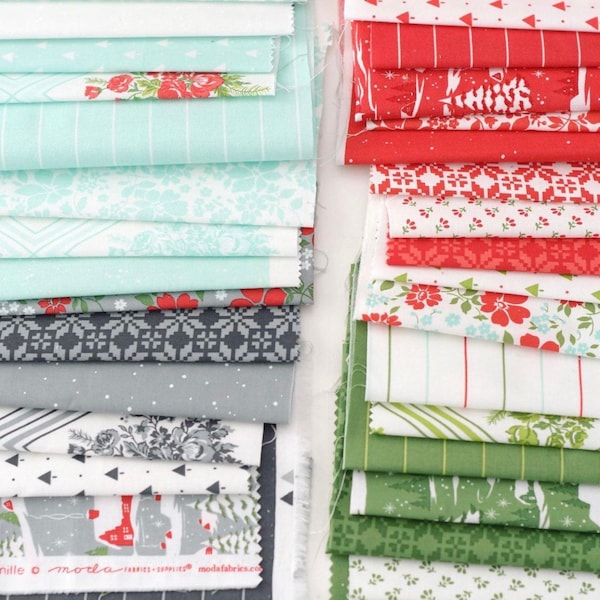 Half Yard Bundle Merry Little Christmas by Bonnie & Camille for Moda Fabrics - 36 fabrics