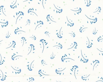 Bluebell by Janet Clare for Moda Fabrics - Atkins 16963-11 Cloud - 1/2 Yard Increments, Cut Continuously