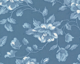 Shoreline by Camille Roskelley for Moda Fabrics - Cottage 55300-23 Medium Blue - 1/2 Yard Increments, Cut Continuously