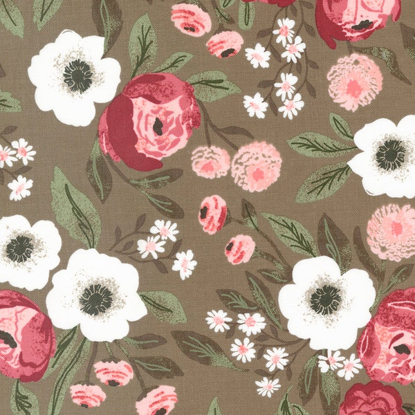 LOVESTRUCK by Lella Boutique for Moda Fabrics - Gardensweet 5190-16 Bramble - 1/2 Yard Increments, Cut Continuously