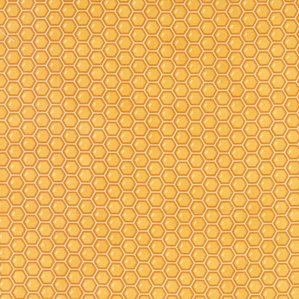 Honey Lavender by Deb Strain for Moda Fabrics - Honeycomb 56085-14 Gold - 1/2 Yard Increments, Cut Continuously