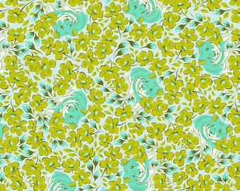 Besties by Tula Pink for Free Spirit Fabrics - PWTP218 Chubby Cheeks Clover - 1/2 Yard Increments, Cut Continuously