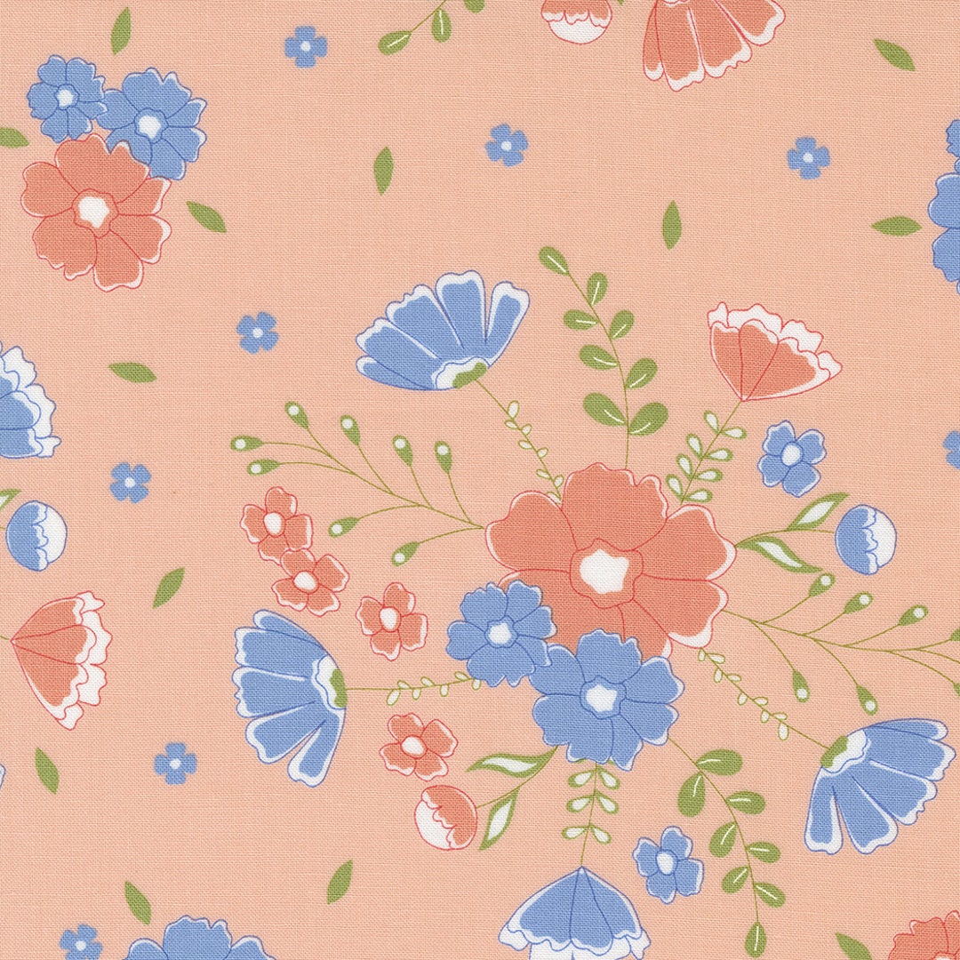 Peachy Keen by Corey Yoder for Moda Fabrics Moonlit Meadow 29170-17 ...