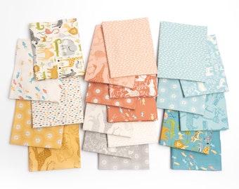 Half Yard Bundle Noahs Ark by Stacy Iest Hsu for Moda Fabrics - 20 fabrics + 2 Panels