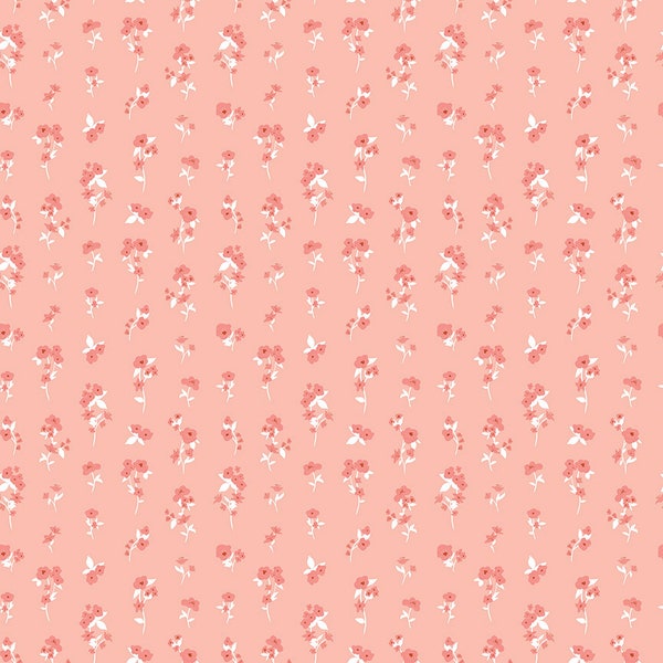 HEARTSONG by Gabrielle Neil Design of Riley Blake Designs - C11304 Stems Peach - 1/2 Yard Increments, Cut Continuously