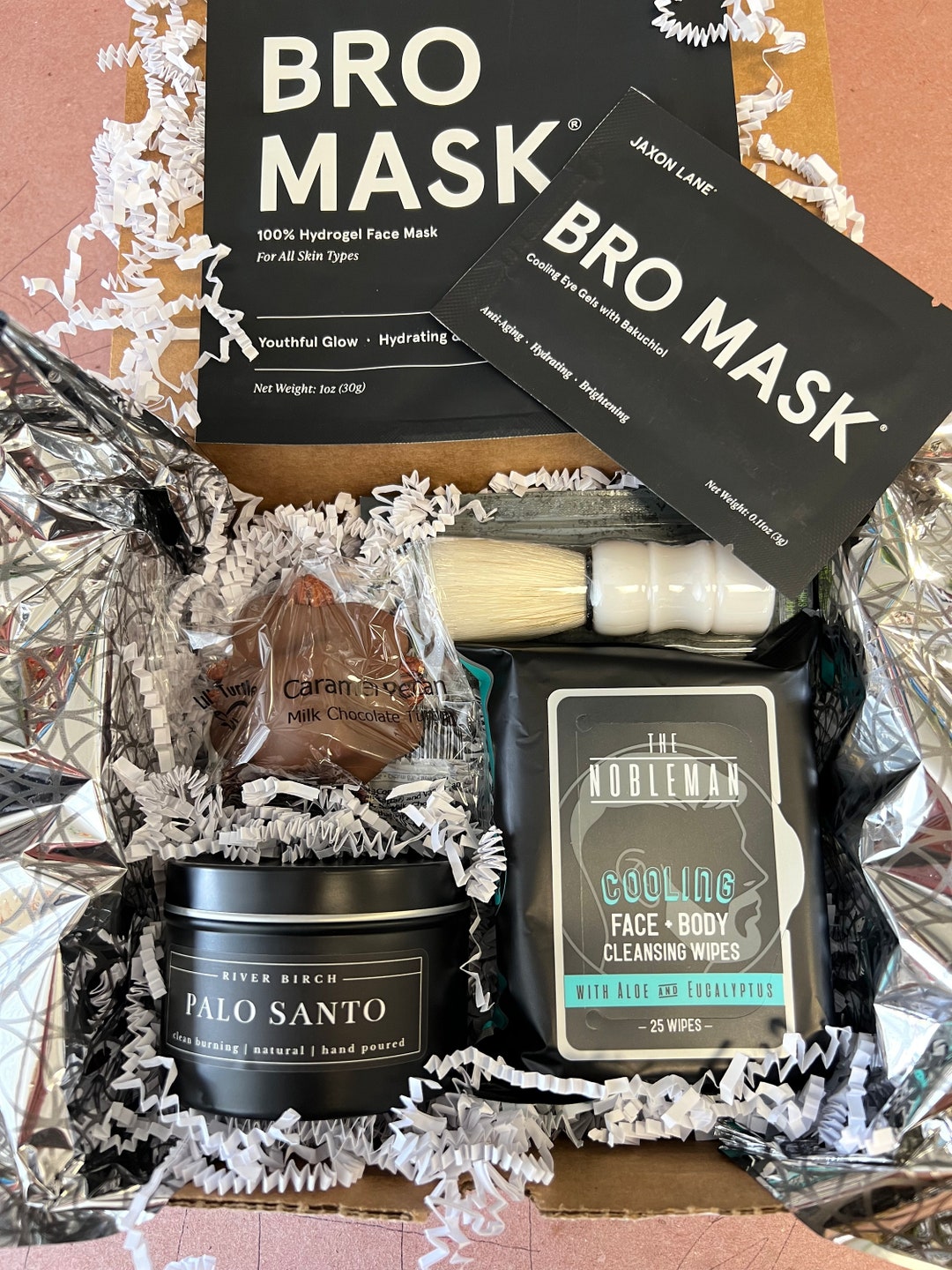 Bro Basket Men's Spa Birthday Gift Basket for Father's Day, Birthday's