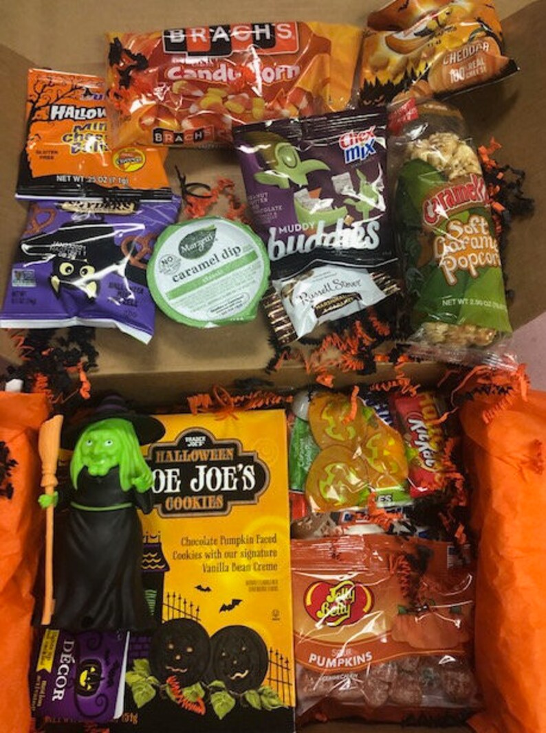 Halloween Gourmet Gift Basket Box for Adults and Children Etsy