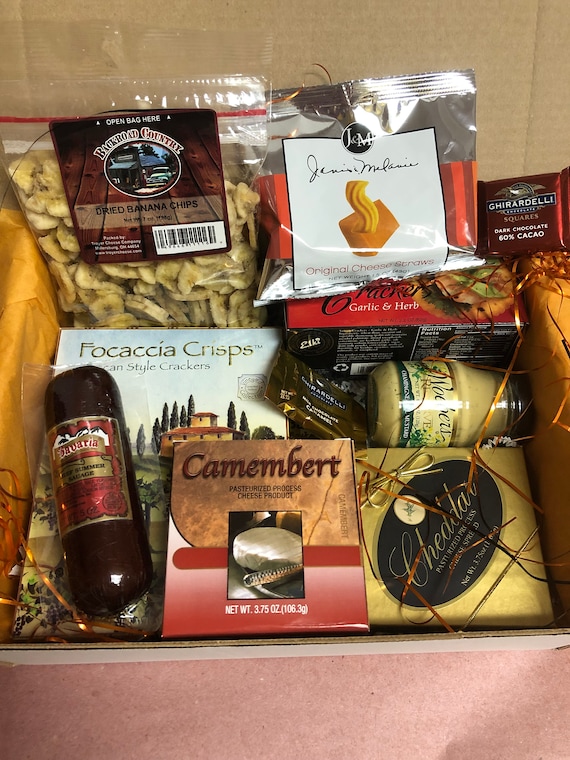 Meat, Cheese, and Wine Gift Box