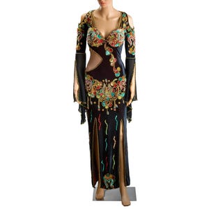 ladies maxi dresses with short sleeves Naomi Short-Sleeve Maxi Dress, Blue Multi