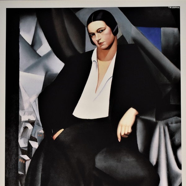 TAMARA DE LEMPICKA - "Retrato de la duquesa de La Salle" - Cartel original - año 2007