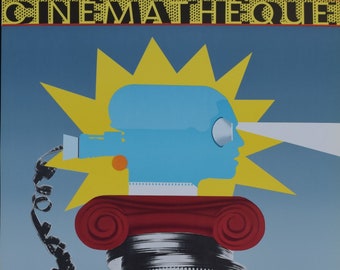 RAZZIA (Gérard Courbouleix Dénériaz) - « Cinémathèque » Musée de l’affiche Paris - Affiche vintage originale - année 1982