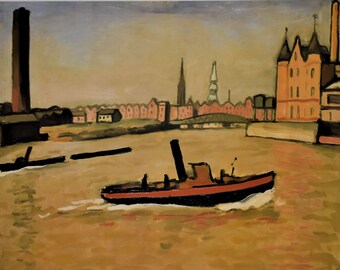 year 1999 Notre Dame in the rain The hundred masterpieces of the Ermitage ALBERT MARQUET Original vintage poster