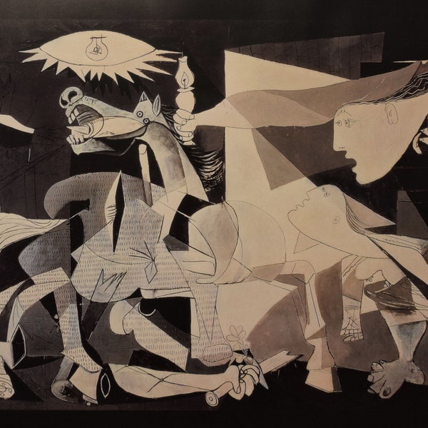 PABLO PICASSO - « Guernica » Affiche originale vintage - année d’impression 2007