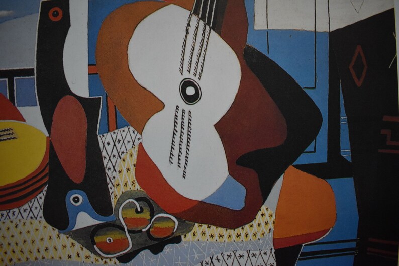 PABLO PICASSO Mandolin and guitar Original Etsy