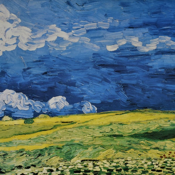 VINCENT VAN GOGH - "Weath field under a cloudy sky" Original Vintage Poster - Druckjahr 1996