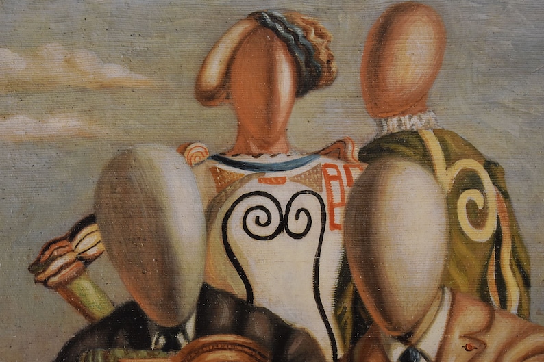 year 2006 GIORGIO DE CHIRICO Nobles and bourgeois Original vintage poster