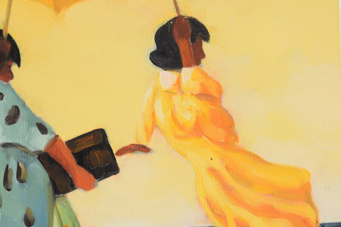 JACK VETTRIANO the Picnic Party Hand Made Oil Painting Reproduction Cm