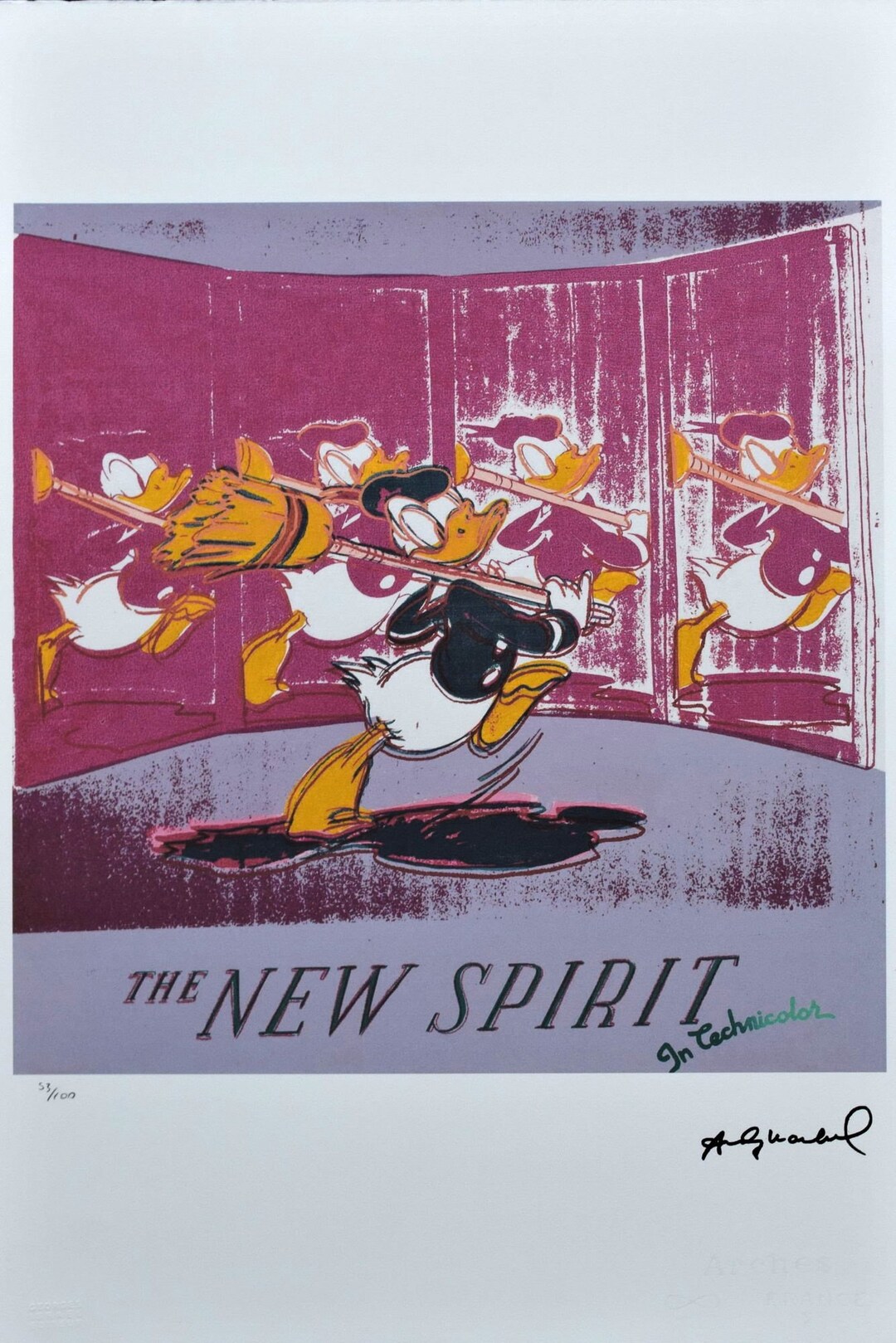 ANDY WARHOL donald Duck the New Spirit - Etsy