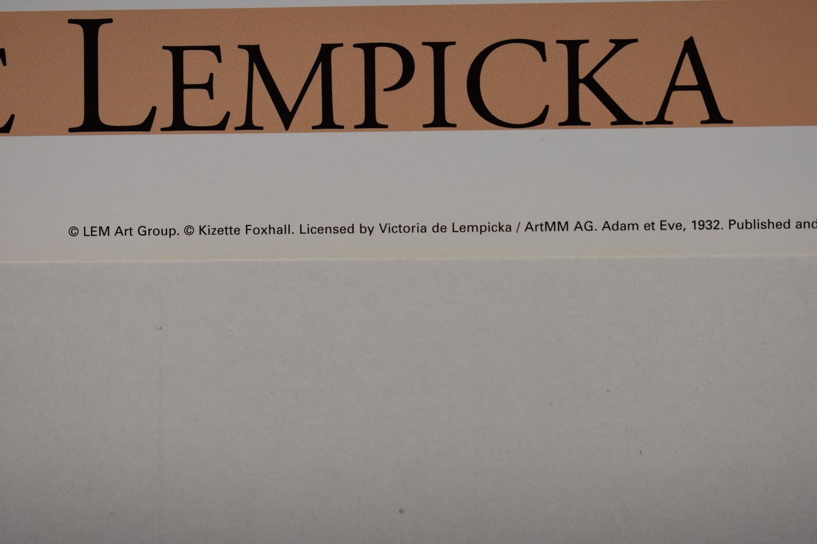 TAMARA DE LEMPICKA adam and Eve Original Etsy New Zealand