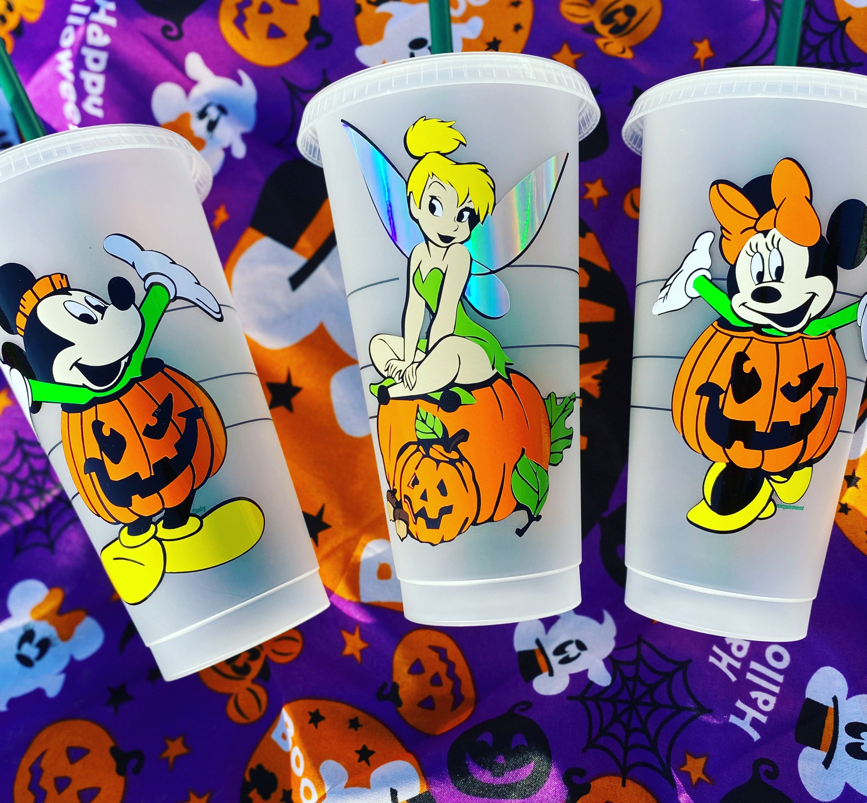 Boo set Halloween cups boo to you Starbucks cups reusable Etsy