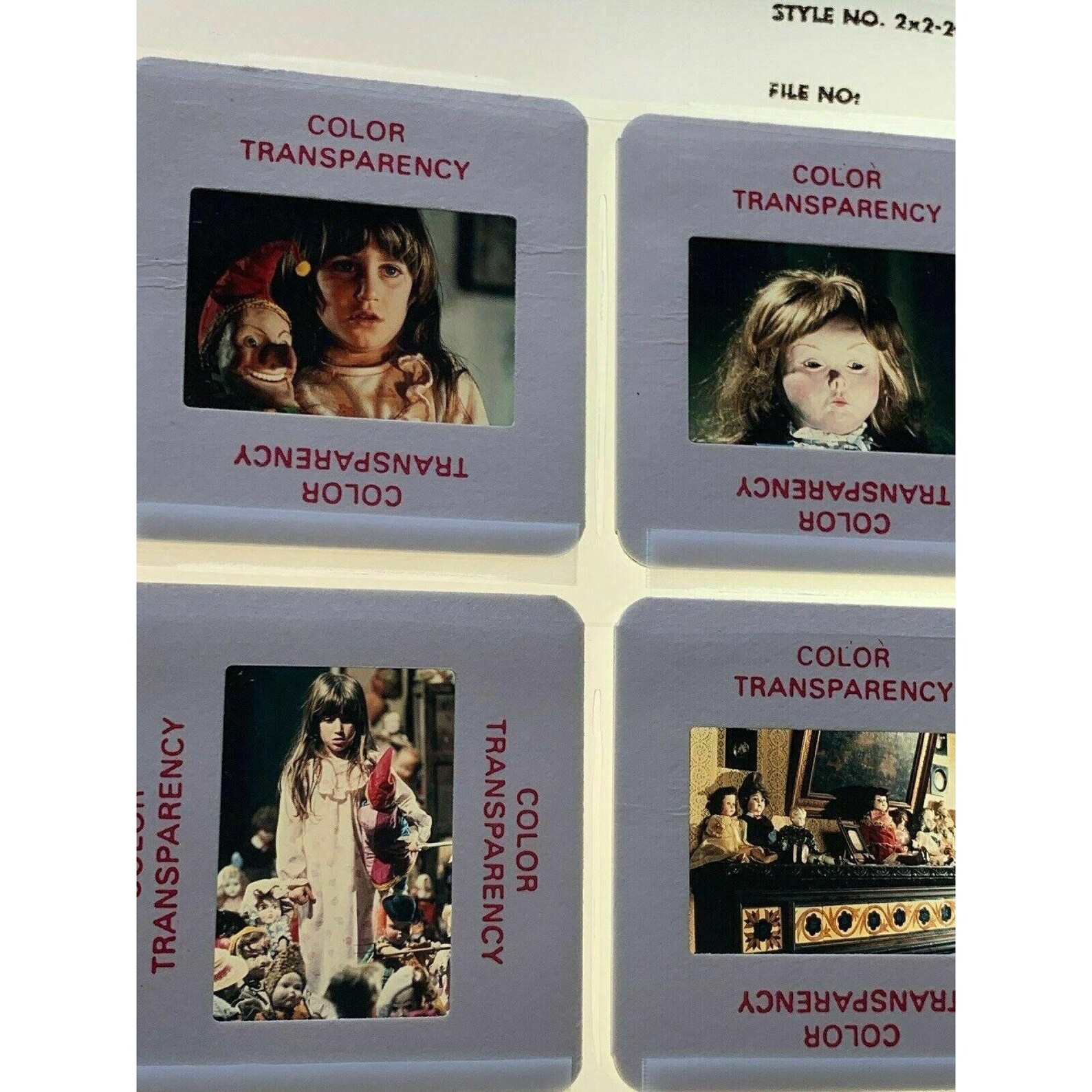19 Dolls Horror Movie 35mm Photo Slides Press Promo 1987 Etsy
