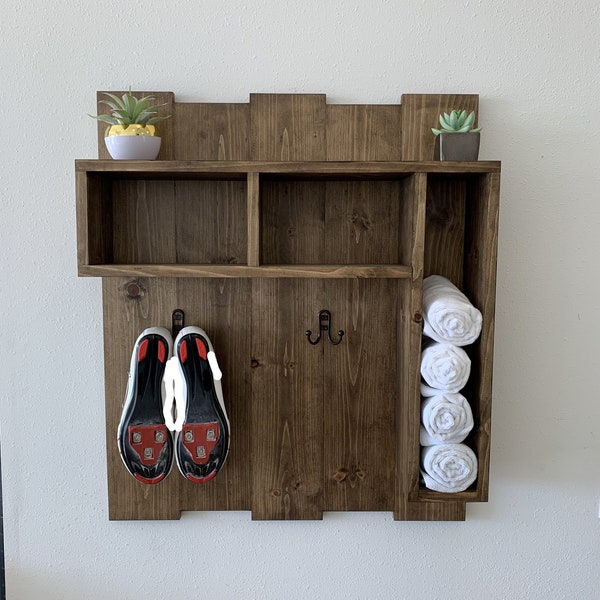 Shoe and Towel Exercise Shelf