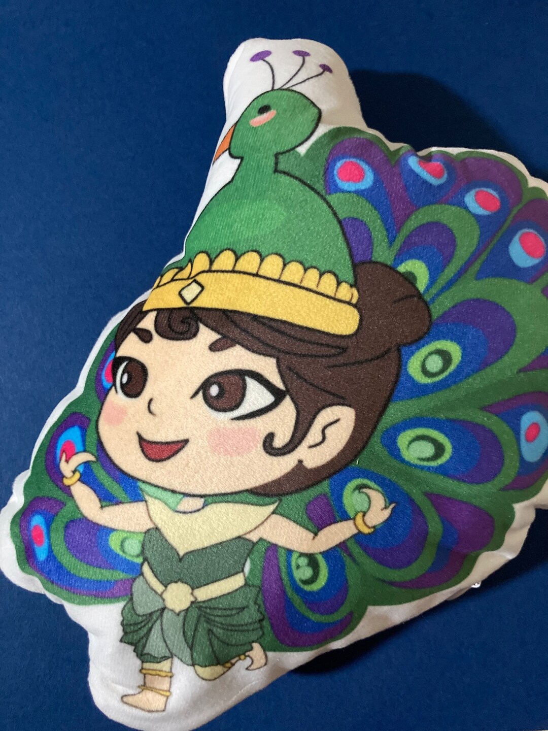 Mini Pillow Plushie Peacock Ballerina Khmer Cambodian Etsy