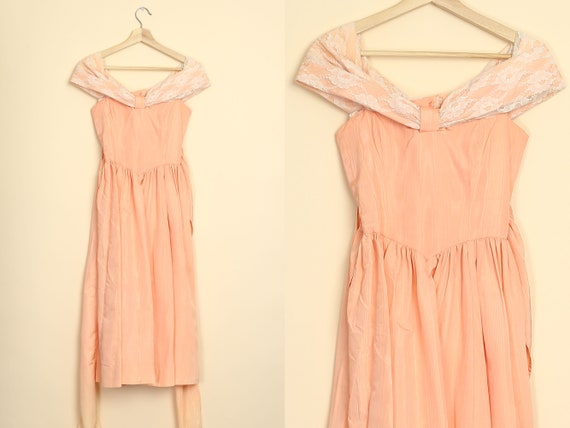 salmon pink dress