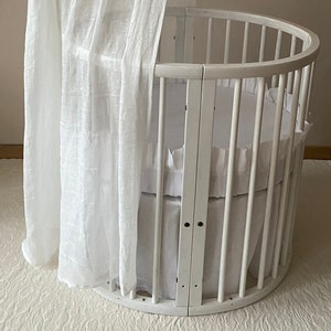 Stokke Natural Linen Skirt with Lace