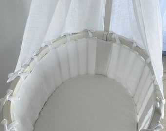 Natural Linen Liner for Stokke Crib