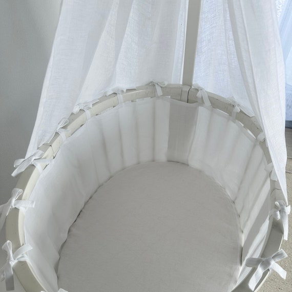 Natural Linen Liner for Stokke Crib