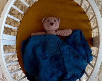 Sábana bajera ajustable de lino natural para Stokke