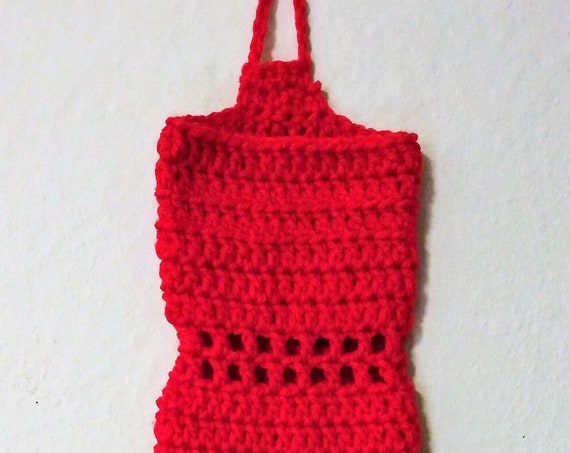 Crochet Bag Holders, Boho Bag Dispenser, Grocery Bag Storage, Hand Crafted Grocery Bag Holder,