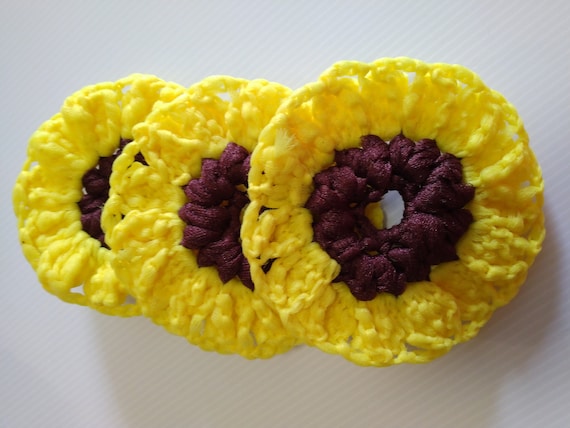 Double Color Kitchen Scrubby, Reusable Scrubby, Flower Scrubby, Heart Scrubby, Washable Scrubby, Scrubby Gifts, Crochet Scrubby