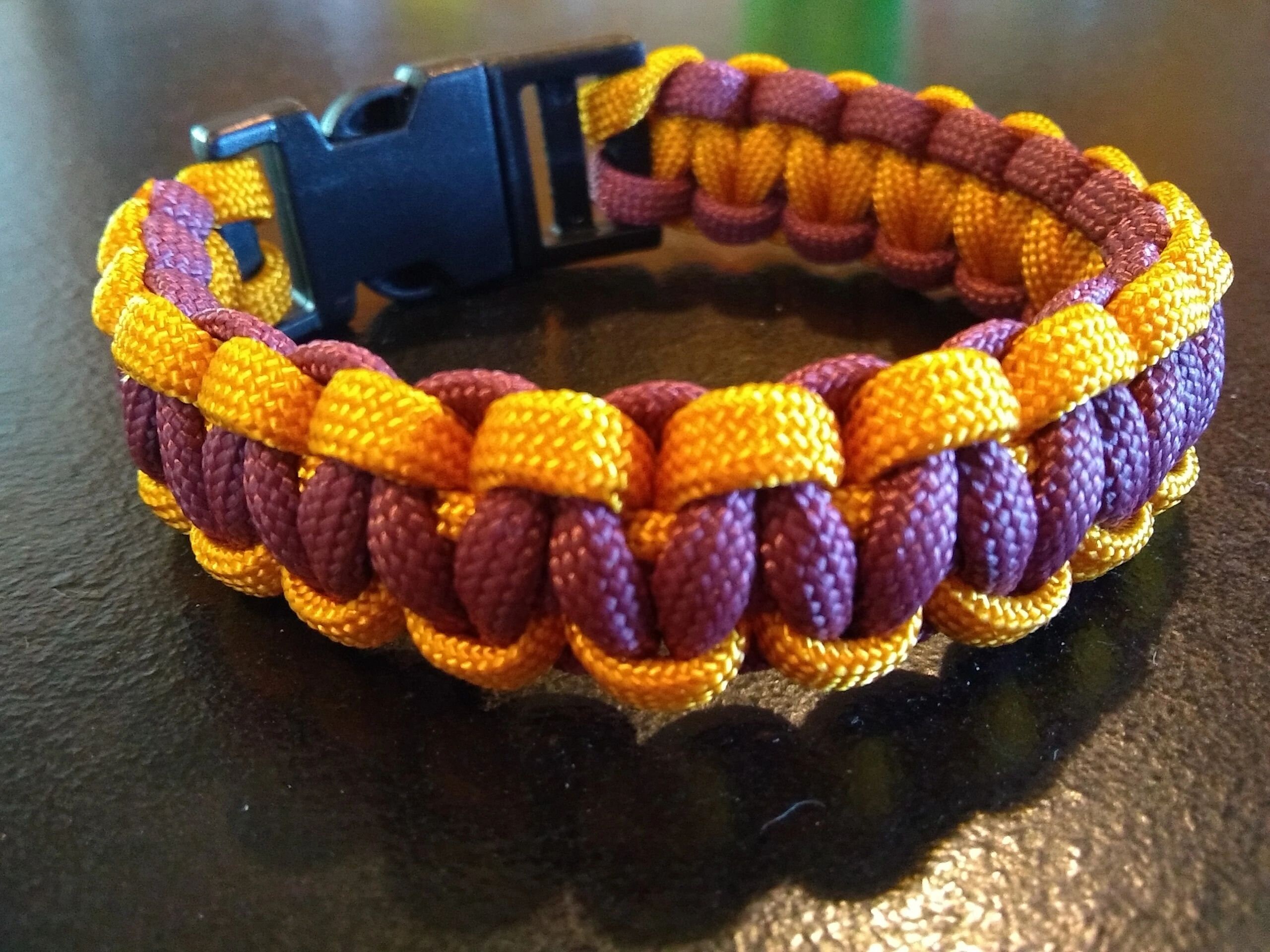 Paracord Washington Theme Bracelet, Football Bracelets, Sports