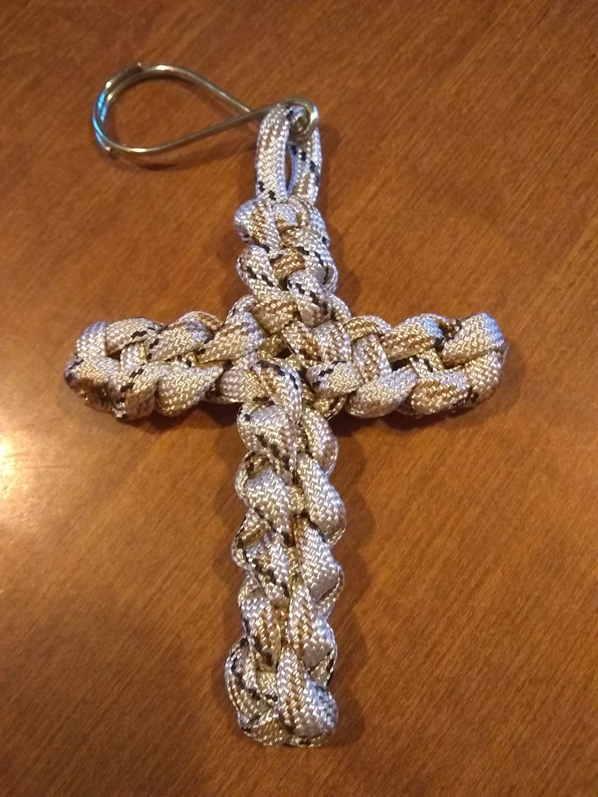 Cross Key Chains, Zipper Pulls, 550 Paracord, Hand Crafted Key Chains