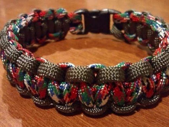 Afghanistan Military Grade Paracord Veteran Bracelet, Ex Small to Ex Large Sizes, Hand Crafted, Military Bracelets, Veterans Gift