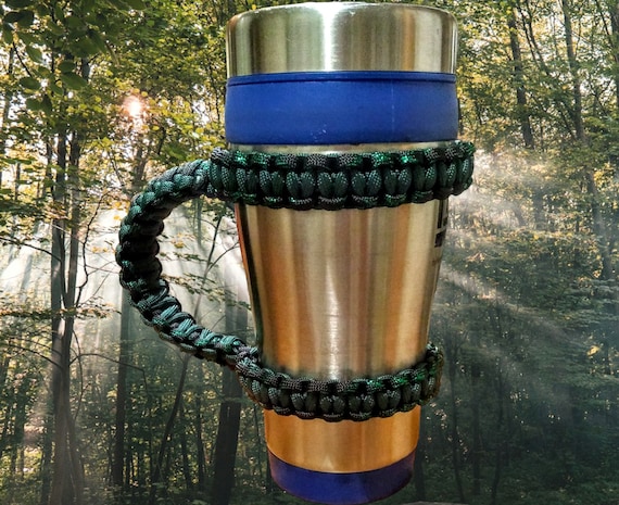 Tumbler Handles, 30 oz, Paracord Reinforced, Made in American, Paracord Gifts, Survival, Outdoors Gift