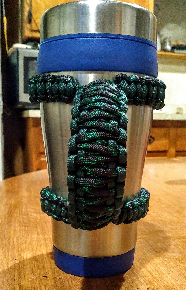 Paracord Tumbler Handles Drink Holders American Made Etsy