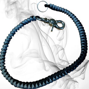 Cadena para billetera de plata y negra, cadena para motociclistas, varios tamaños, regalos para billeteras, cadena para camioneros, cadenas góticas, hechas para todos