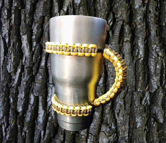 Tumbler Handles, 30 oz, Paracord Reinforced Tumbler Handles, Made in American, Paracord Gifts, Survival Gifts, Outdoors Gift