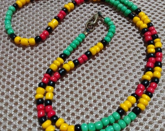 Veterans Beaded Necklace, Military Pride, Made in USA