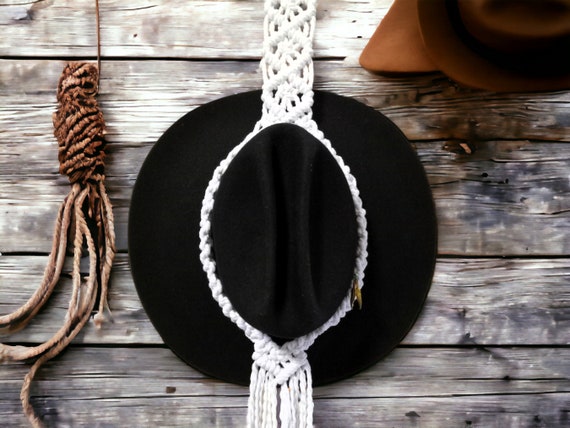 Cowboy Hat Hanger, Macrame Hat Holder, Macrame Cowboy Hat Holder, Western Style Gift, Western Gifts for Everyone