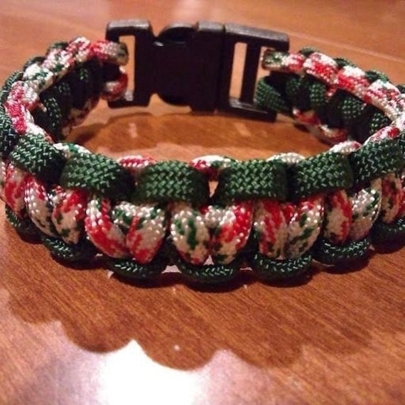 Paracord Iraq Veterans Bracelet, Military Bracelets, Ex Small to Ex Large Sizes, Veterans Gift, Made in USA, Iraq Bracelet