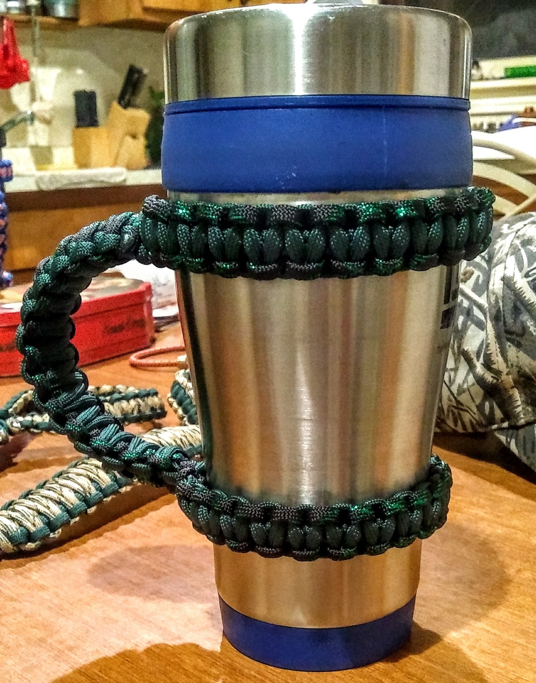 24 Oz Tervis Tumbler Handle, Tumbler Handle, Paracord Cup Handle,  Reversible Tumbler Handle, Unisex, Coffee Lover Gift, Custom Made for You 