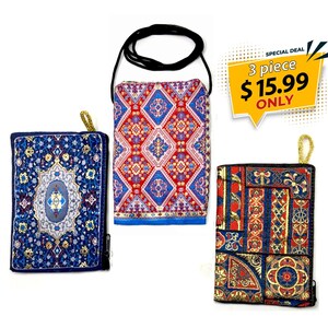 Bolso versátil con patrones auténticos, bolsa para teléfono celular, bolsa de cremallera tejida, bolsa de llavero, billetera de monedas, bolso de cadera, billetera de maquillaje para mujeres -M3-