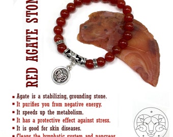 ARIES ZODIAC Healing Gemstone Bracelets According to Zodiac Series