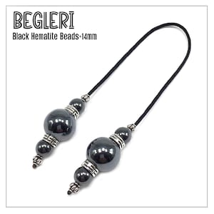 Hematite Greek Begleri, Greek Worry Beads, Begleri Skill Toy, Anxiety Relaxing Stress Relief Relaxation Beads, Komboloi