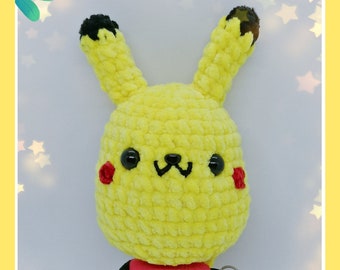 Crochet pocket monster electric mouse potato plush