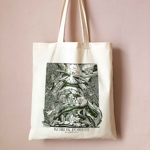 Korok Forest Cotton Tote Bag - Zelda Tears of the Kingdom Gift